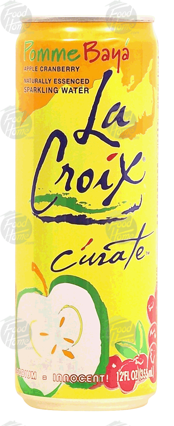 La Croix Curate pomme baya, apple cranberry naturally essenced sparkling water Full-Size Picture